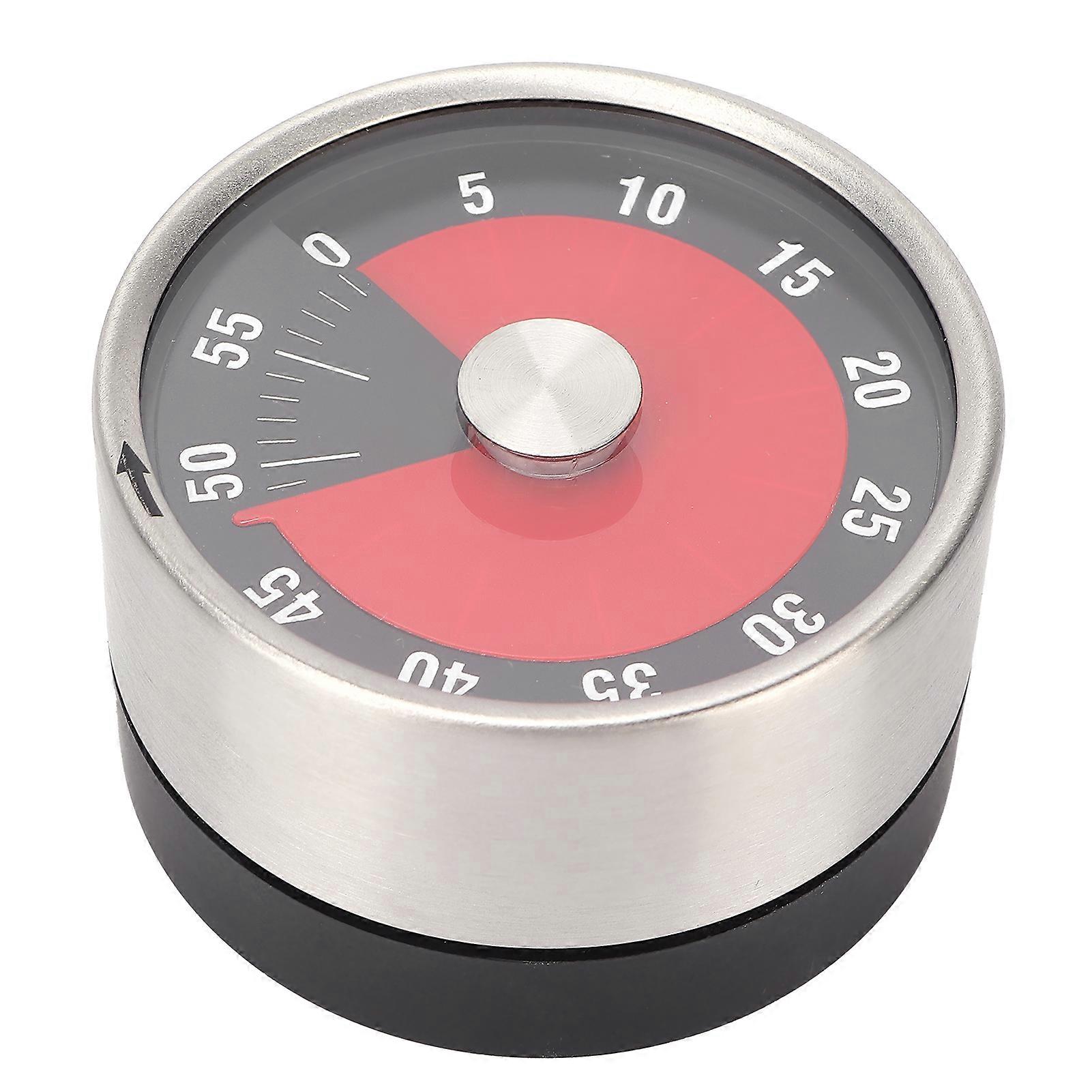 Mechanical Kitchen Timer Cooking Studying Sleeping Clock Round Reminder Student Time ManagerBlack
