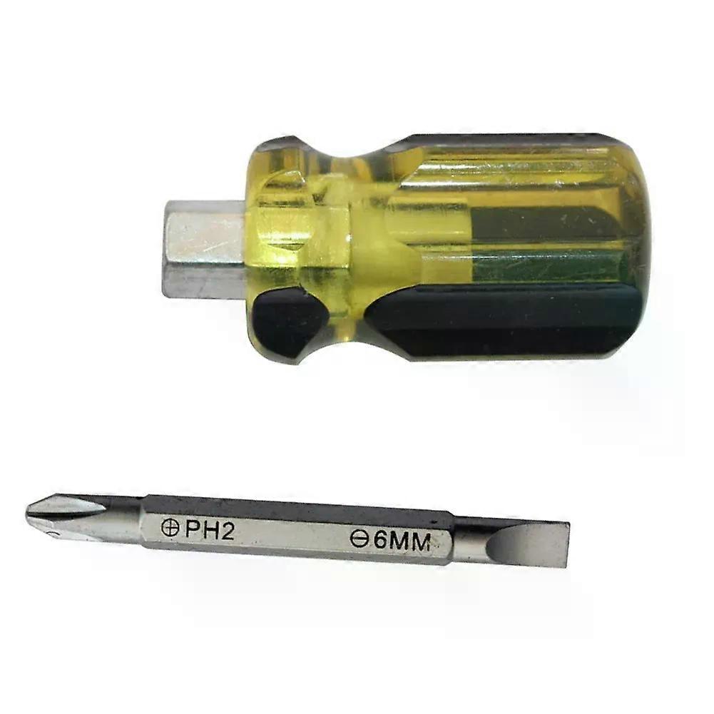 PH2 SL6 Screwdriver Multitool Slotted Cross Batch Head Portable Short Handle Screwdriver Bits Repair Hand Tools