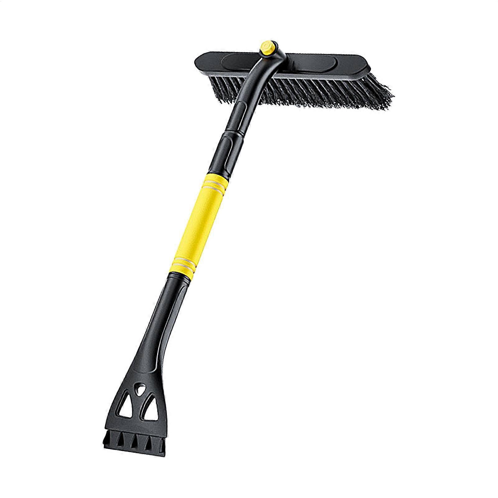 Removable ice scraper, snow brush for car windows, detachable rotating snow brush