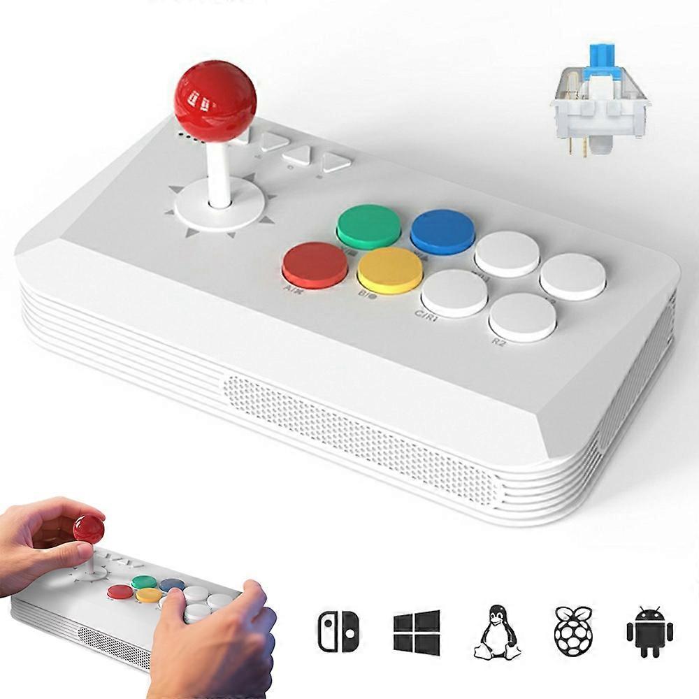 DATA FROG Y5A Fighting Game Joystick Controller Wired 2.4G Wireless Bluetooth-Compatible Arcade Game