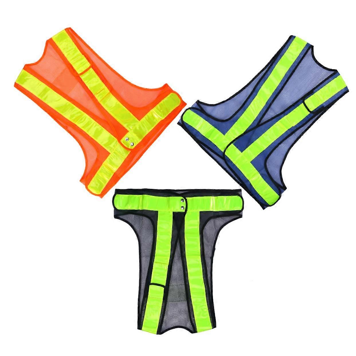 Reflective Vest for Joggers and Outdoor Workers, Adjustable Size, High Visibility, Black Color, Durable Material