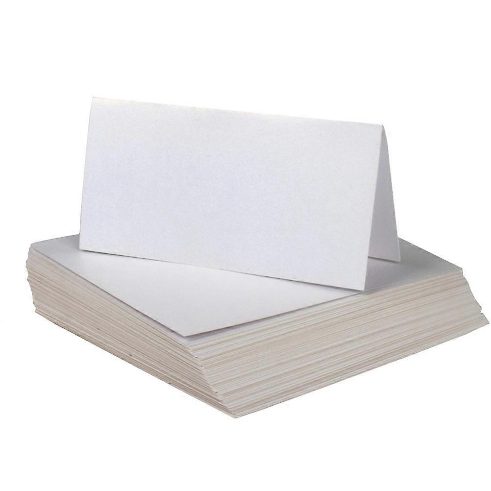 White Paper Place Cards for Wedding Table Decoration Easy to Fold and with Blank Space 25pcs