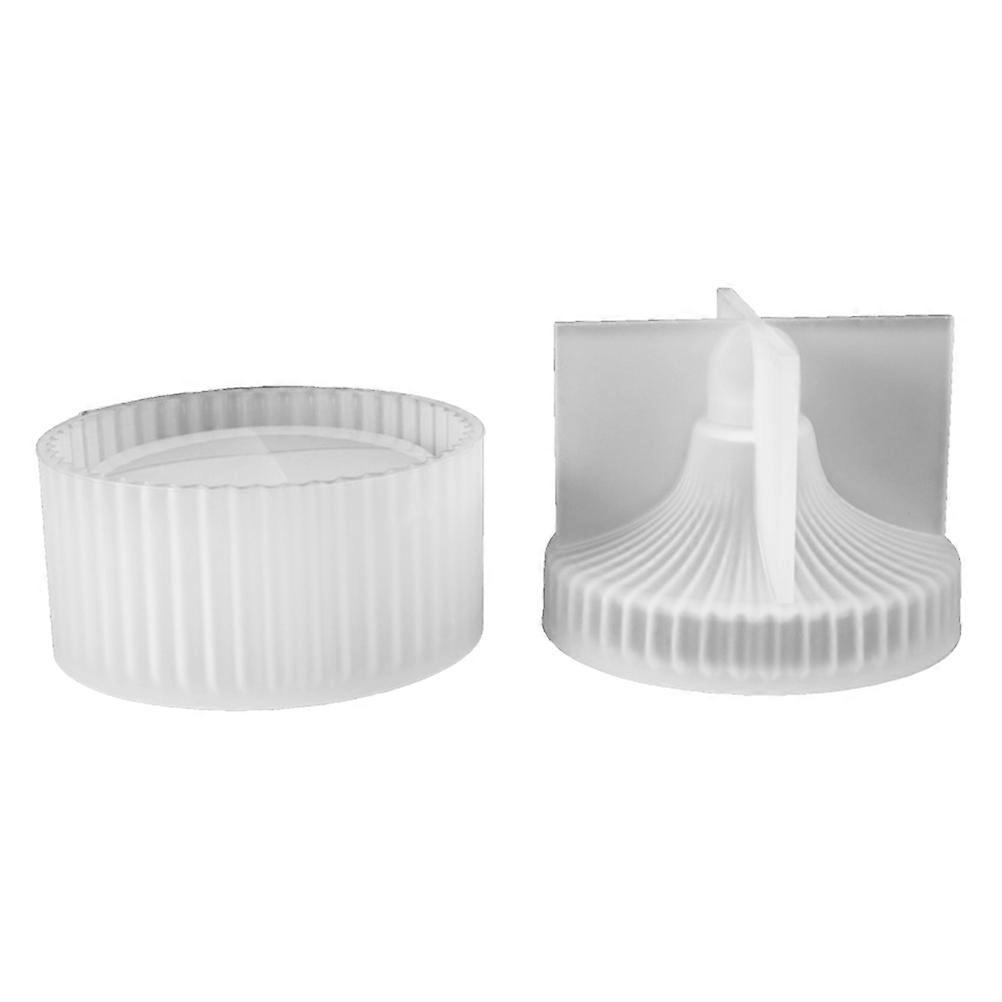Epoxy Resin Jewelry Molds Diy Project Storage Container Circular Stripes Shape White Color 3 2×1 6×1 6in High Temperature Resistance 1Pcs