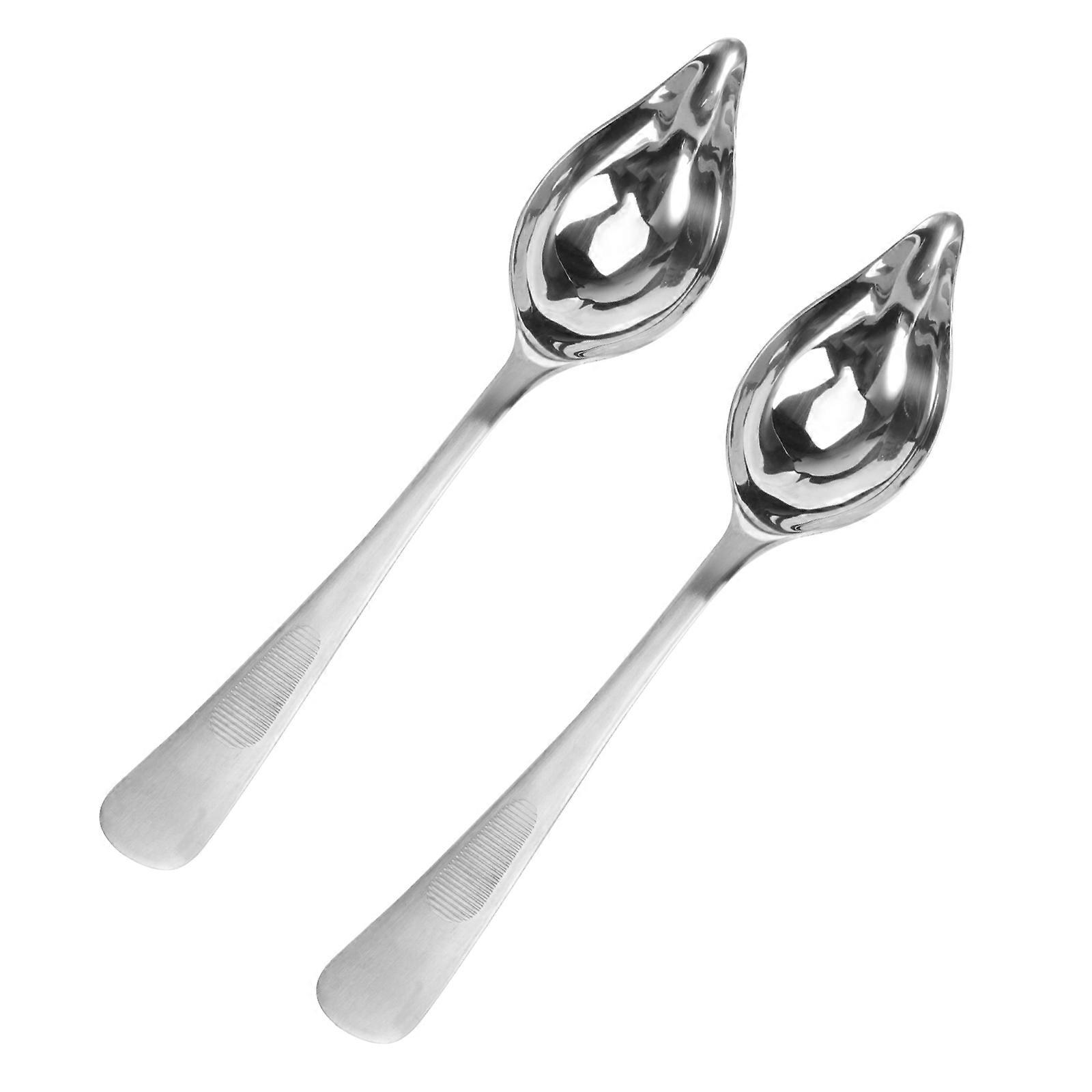 Tiny Spoon For Spice Jars Heat Resistant Handle Professional Chefs And Home Users 2Pcs