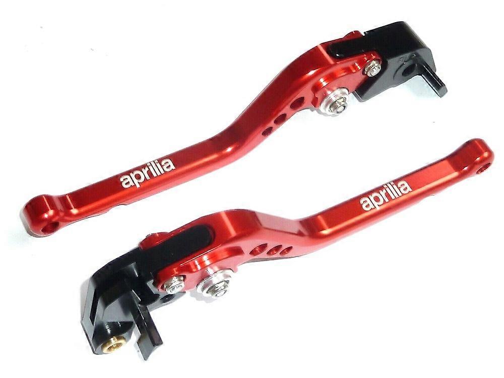Si applica a Aprilia RSV4-R 2009-2021 SET LEVE FRENO E FRIZIONE LUNGHE ROSSE ROAD TRACK RACE
