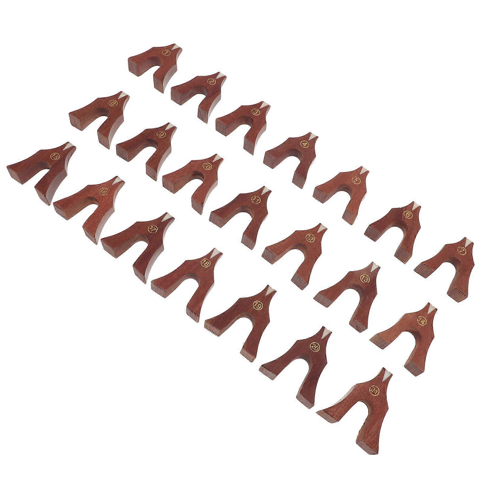 Durable Wood Guzheng Bridges Replacement Part For Performance Practice Musicians Hobbyists 21Pcs