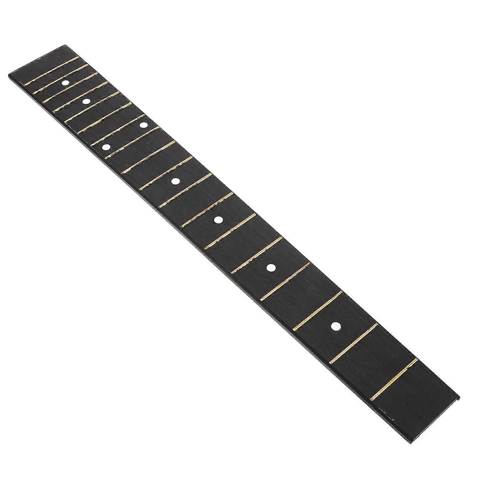 Guitar Neck Replacement Fingerboard – Durable Wood with Pre Installed Frets, Sound Dots, and Stylish Border for Folk Guitar DIY Projects