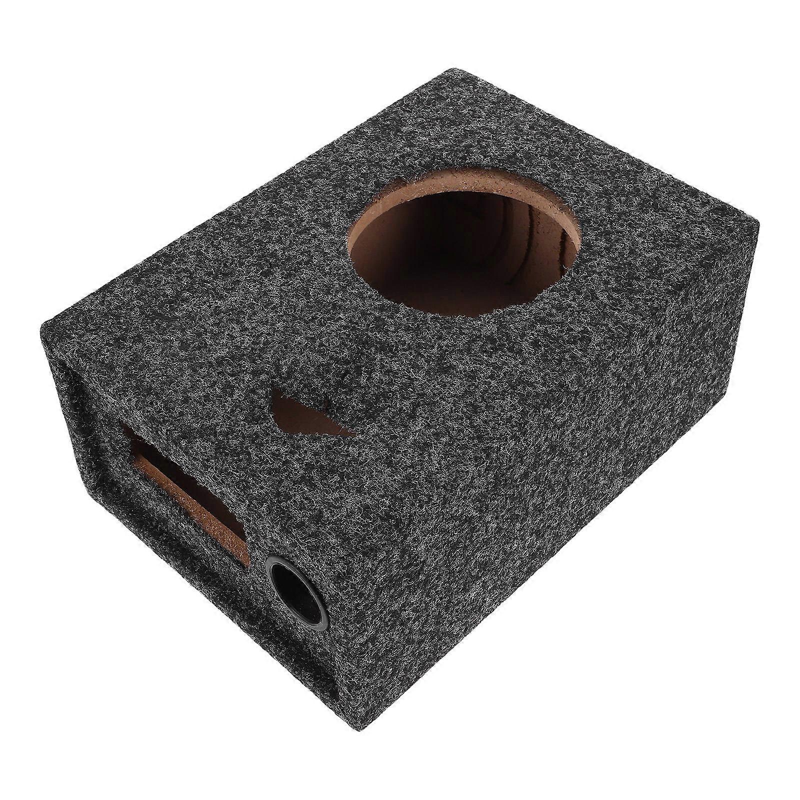 Subwoofer Box Durable Car Subwoofer Enclosure Spacesaving Design Enhanced Sound Quality Diy Use Felt Cloth Material For Vehicle Audio System 1Set