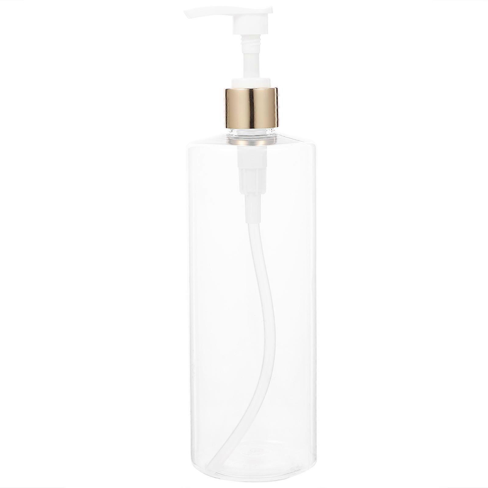 Transparent Plastic Bottle for Bathroom Shampoo Lotion Storage 500ml