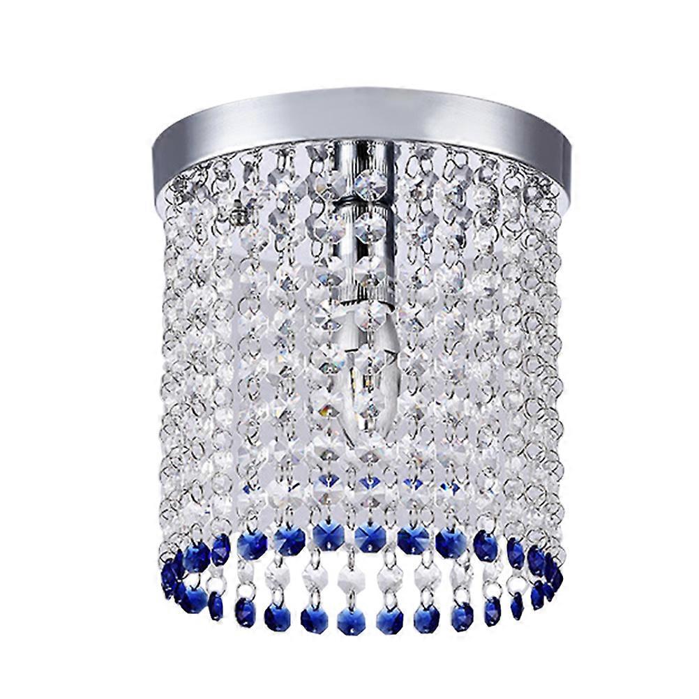 High Color Rendering Modern Simplicity Crystal Chandelier E14 LED Ceiling Lamp Suitable For Canteen Shopping Mall 20 X 20 X 21 Cm Silver 1 Set