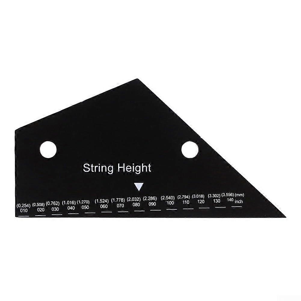 Guitarmaker's guitar fret rocker, designed to accurately measure and adjust string heights, with reliable construction.