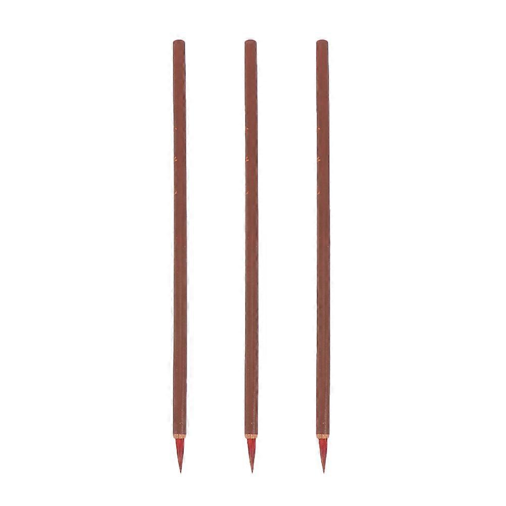 Chinese Calligraphy Brush for Painting Use with Excellent Control Precision Camouflage Wood 3Pcs