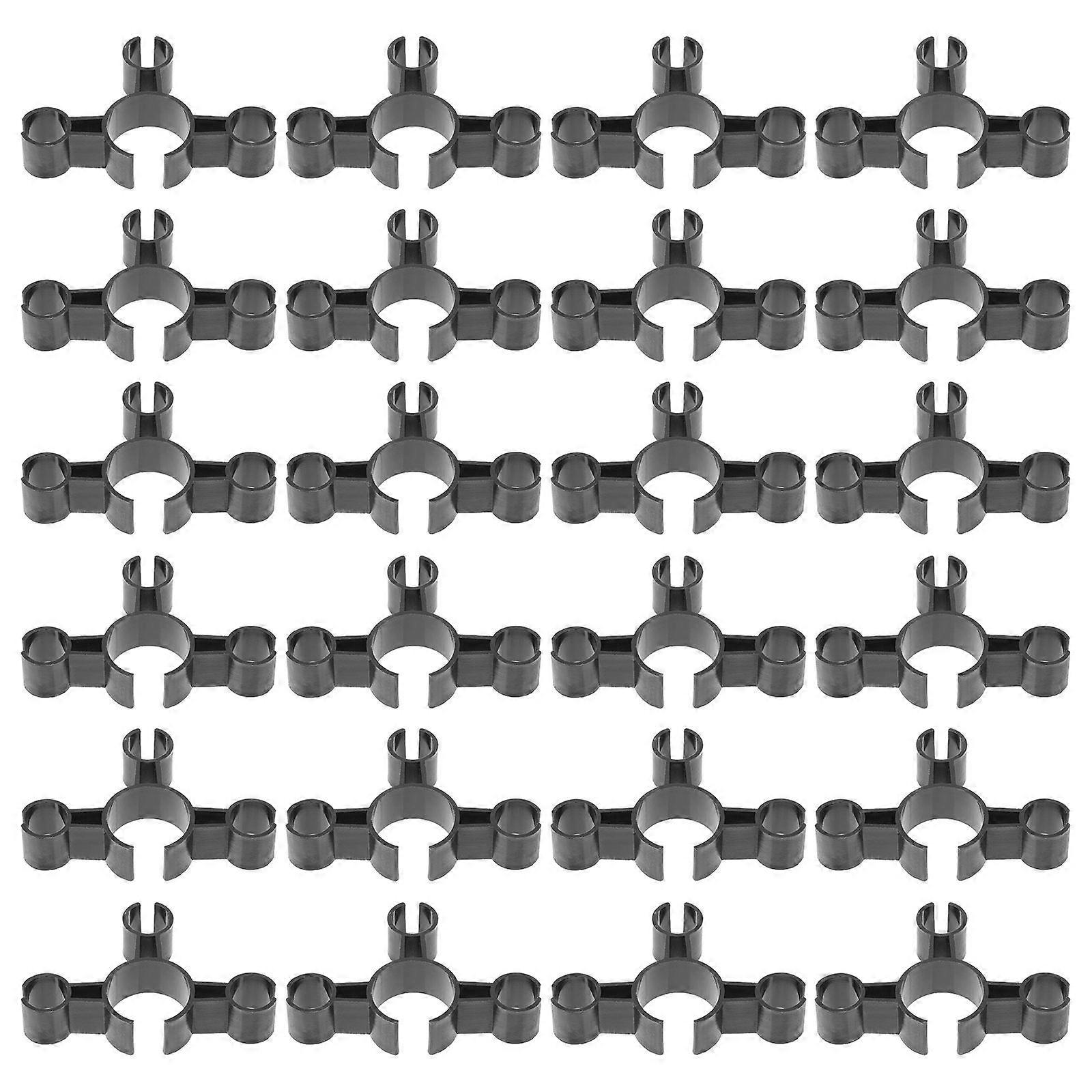 Clips for Party Use Black Plastic Holder Safety Clips 24pcs