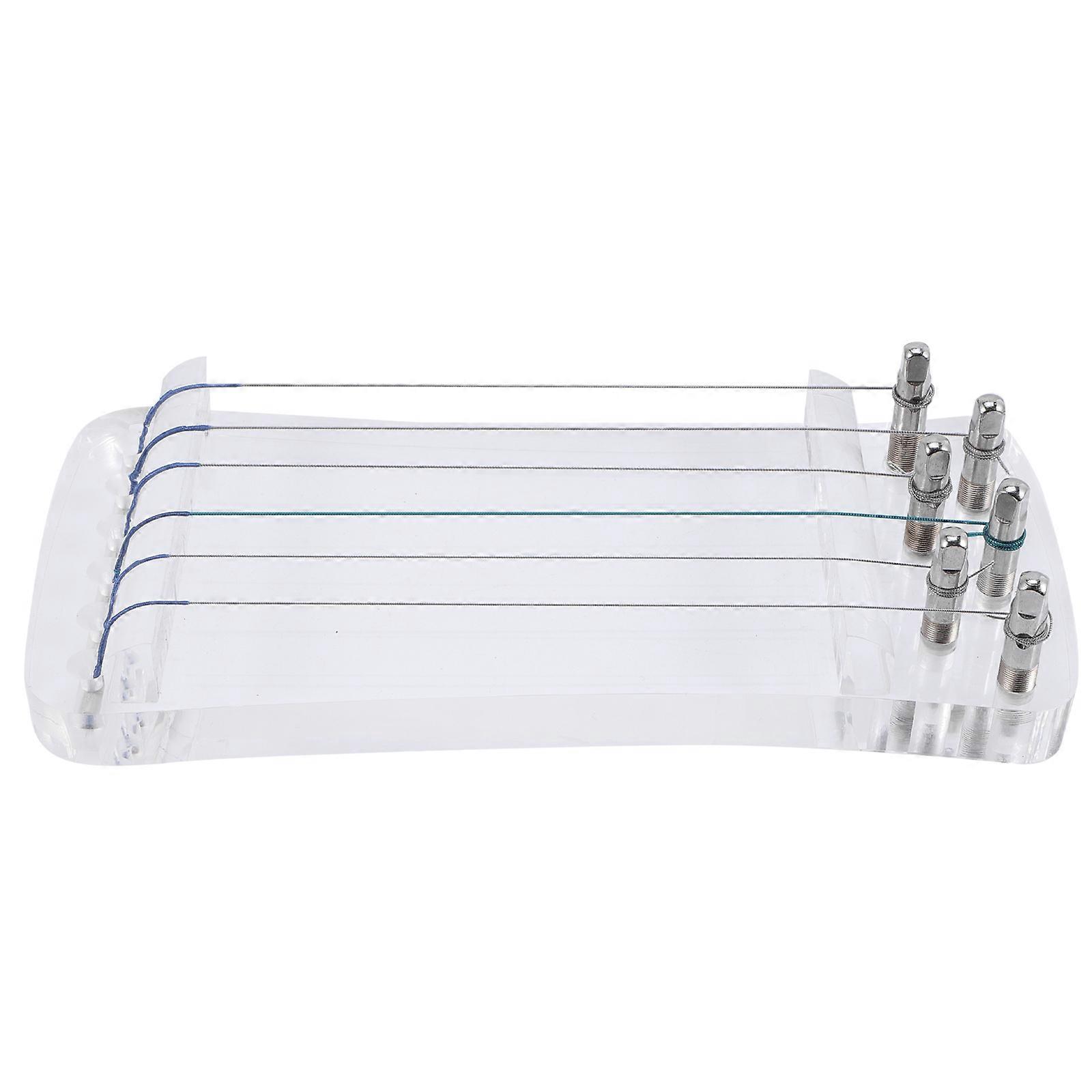 Chinese Guzheng Finger Exerciser Mini Guzheng Shape For Home Decoration Muscle Memory Improvement 1Set