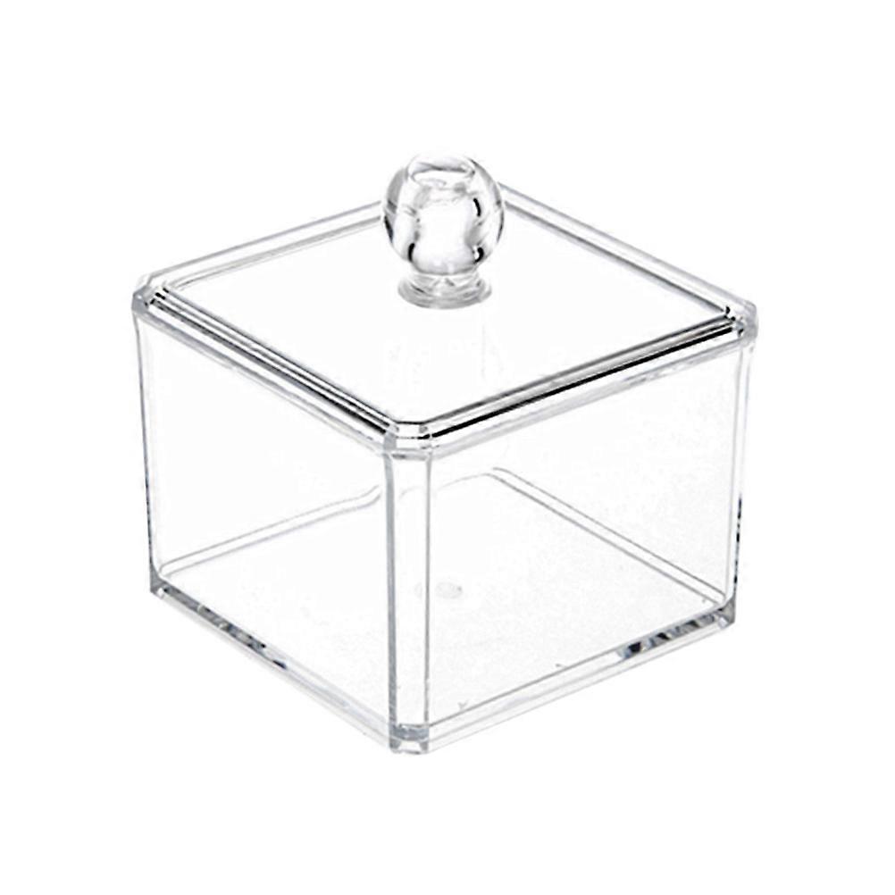 Transparent Acrylic Makeup Organizer for Cosmetics Storage Use Durable and Robust 4.3x4.3x5.9 Inches
