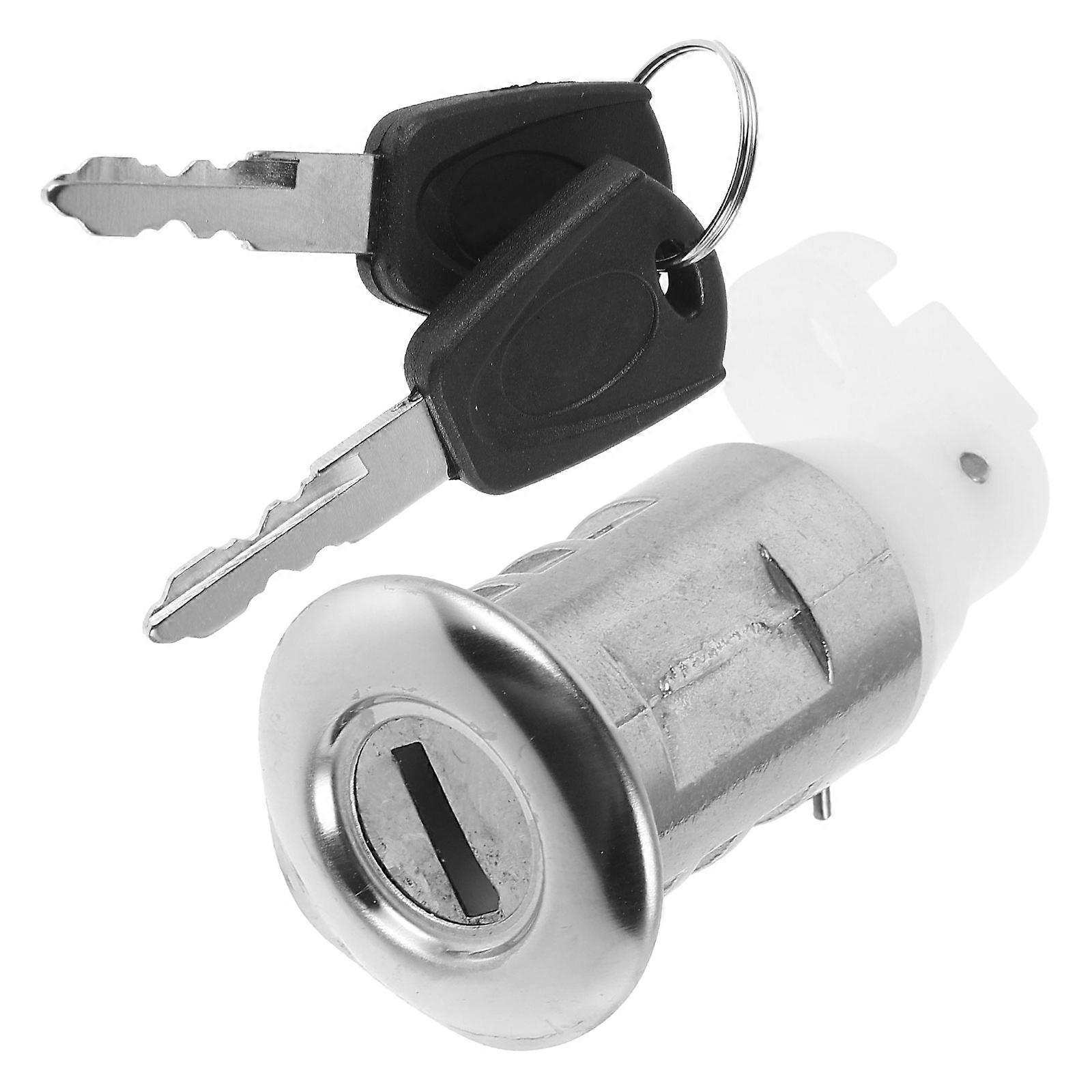 Motorcycle Seat Lock Kit Electric Motorcycle Lock 1 Set Scooter Seat Lock Replacement Part for Moped Lock