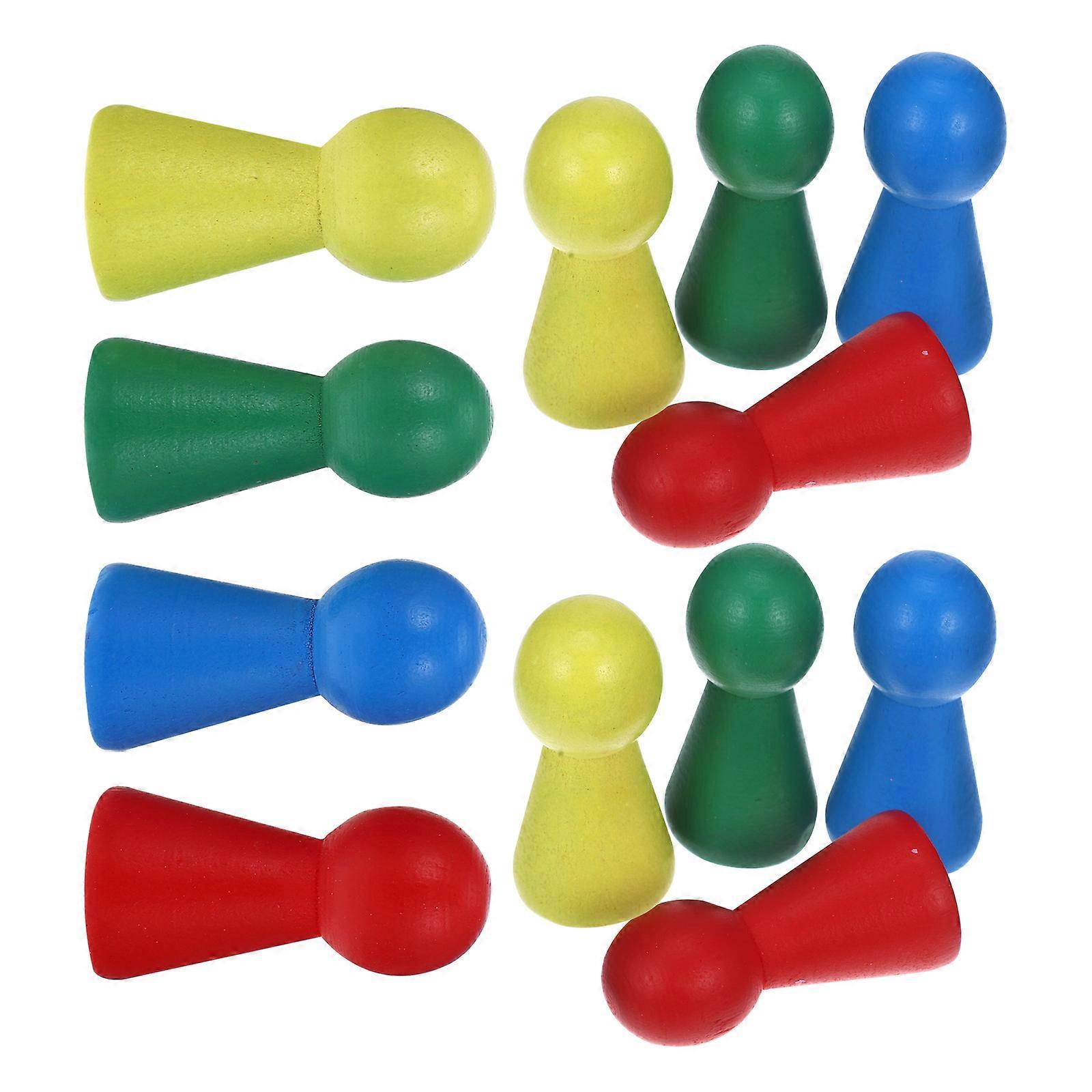 Multicolor Game Pieces For Board Games Accessories In Assorted Color With Design For Children 16Pcs