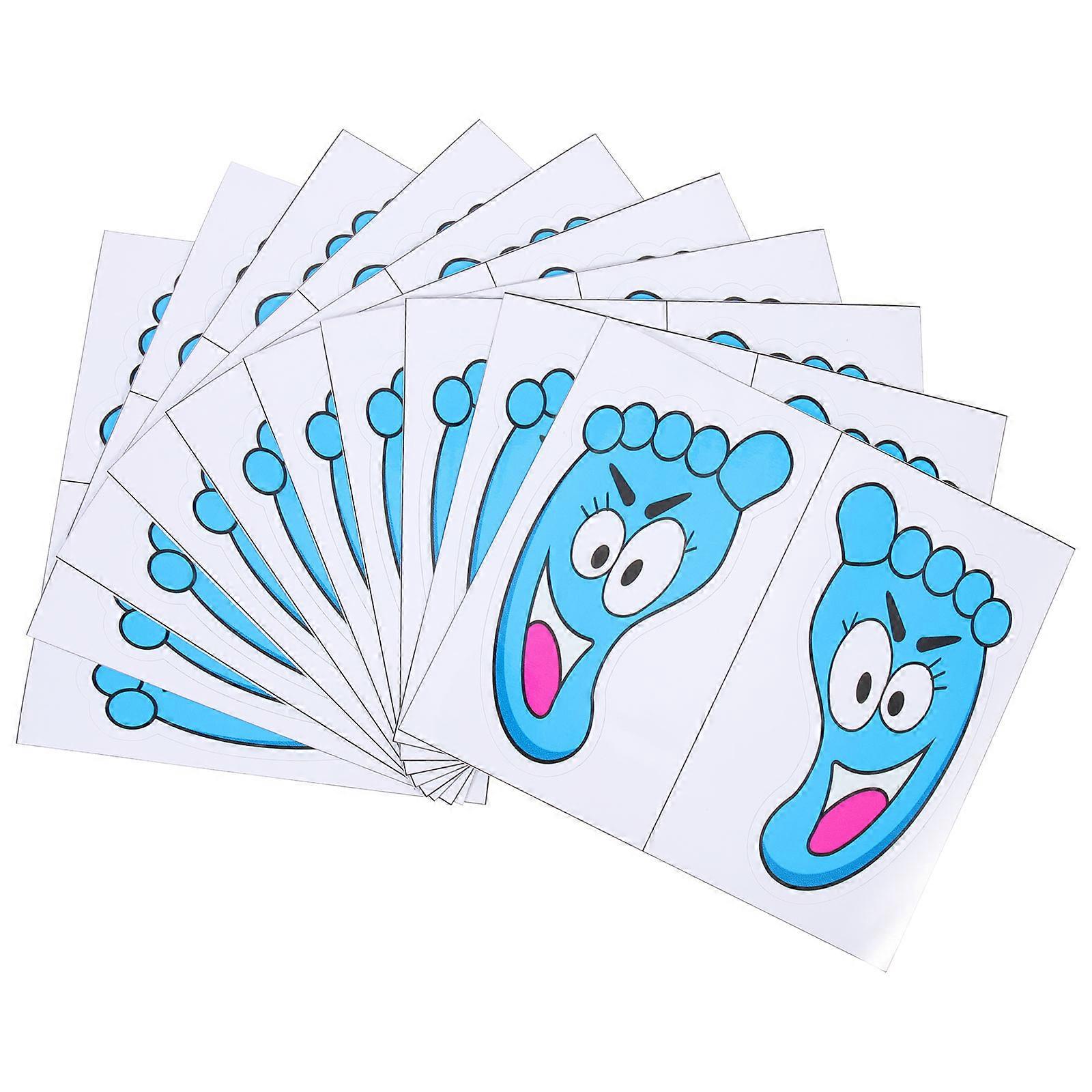 Waterproof Floor Decals With For Teachers 16X14.2X0.1CM Non-slip 10 Pairs