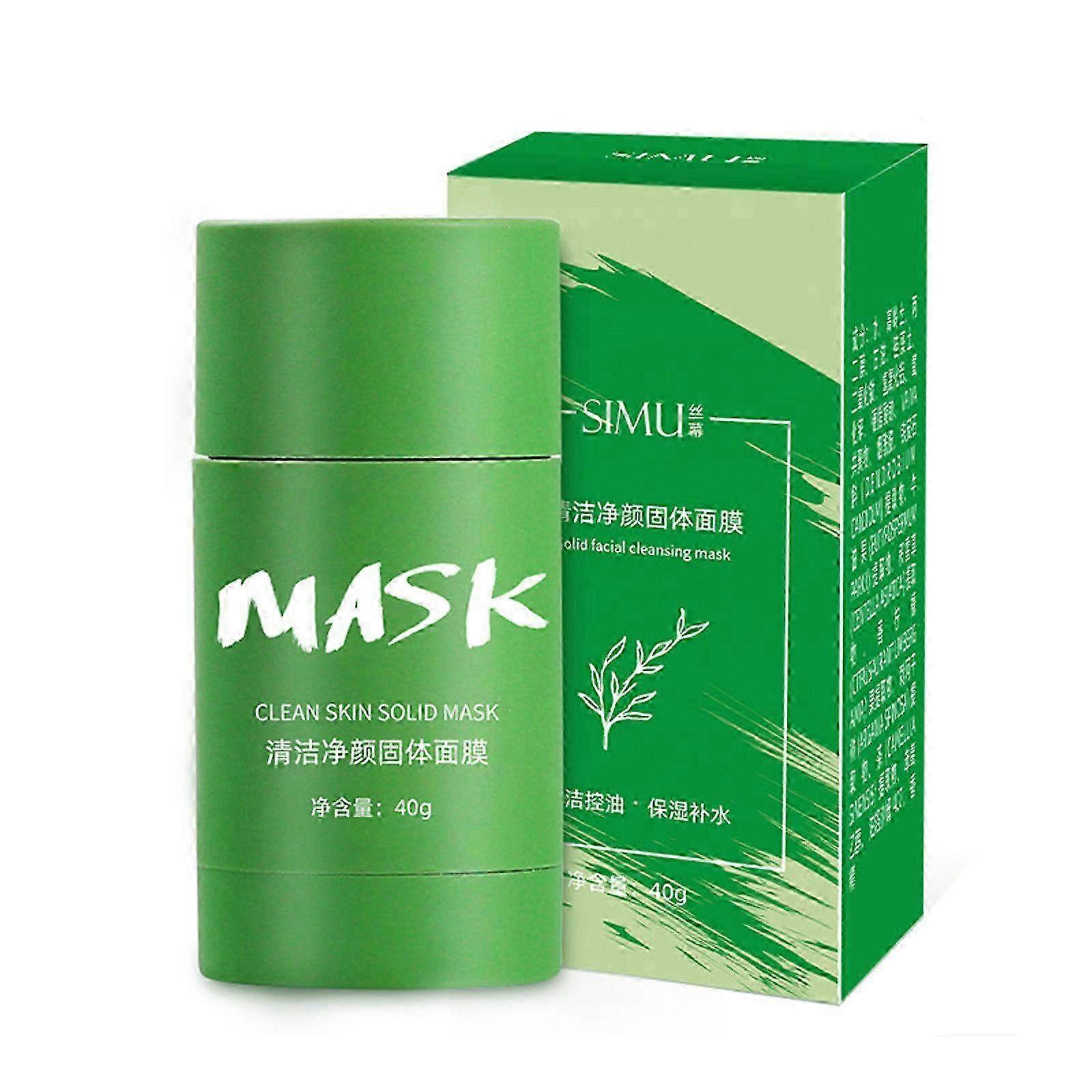 Green Tea Mask Stick 40ml - Pore Cleansing & Brightening Face Mask with Green Tea Extract for All Skin Types by HarmonyHub110