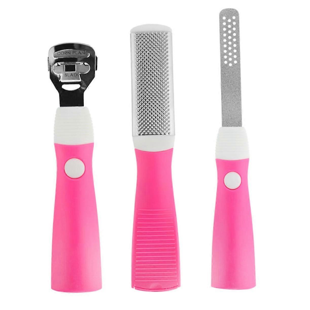 Pedicure Set Pink Multi-Purpose Foot File For Calluses And Cuticles Professional Foot Care Tool Set For Men And Women