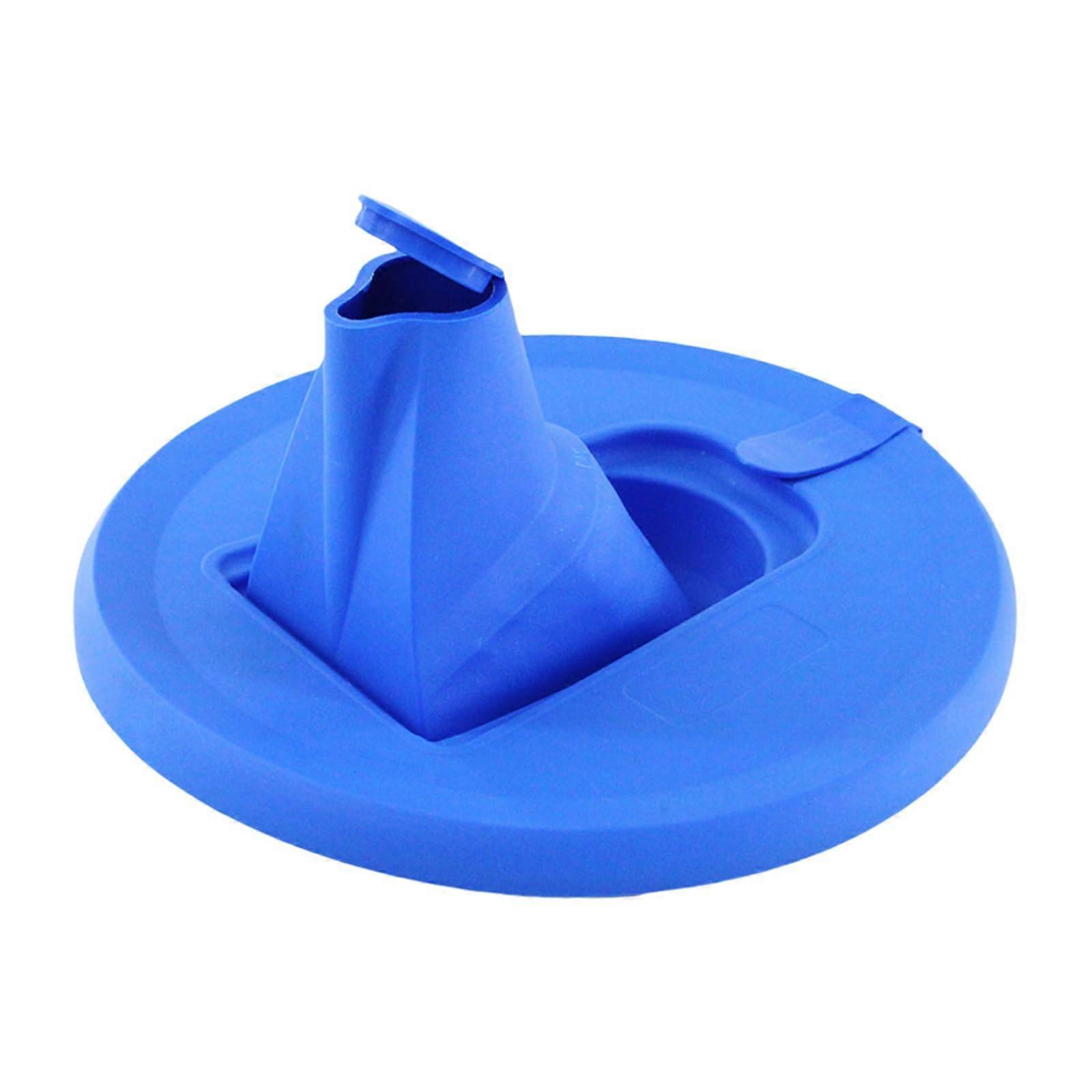 Dustproof paint can be poured with a foldable paint tray lid. Blue