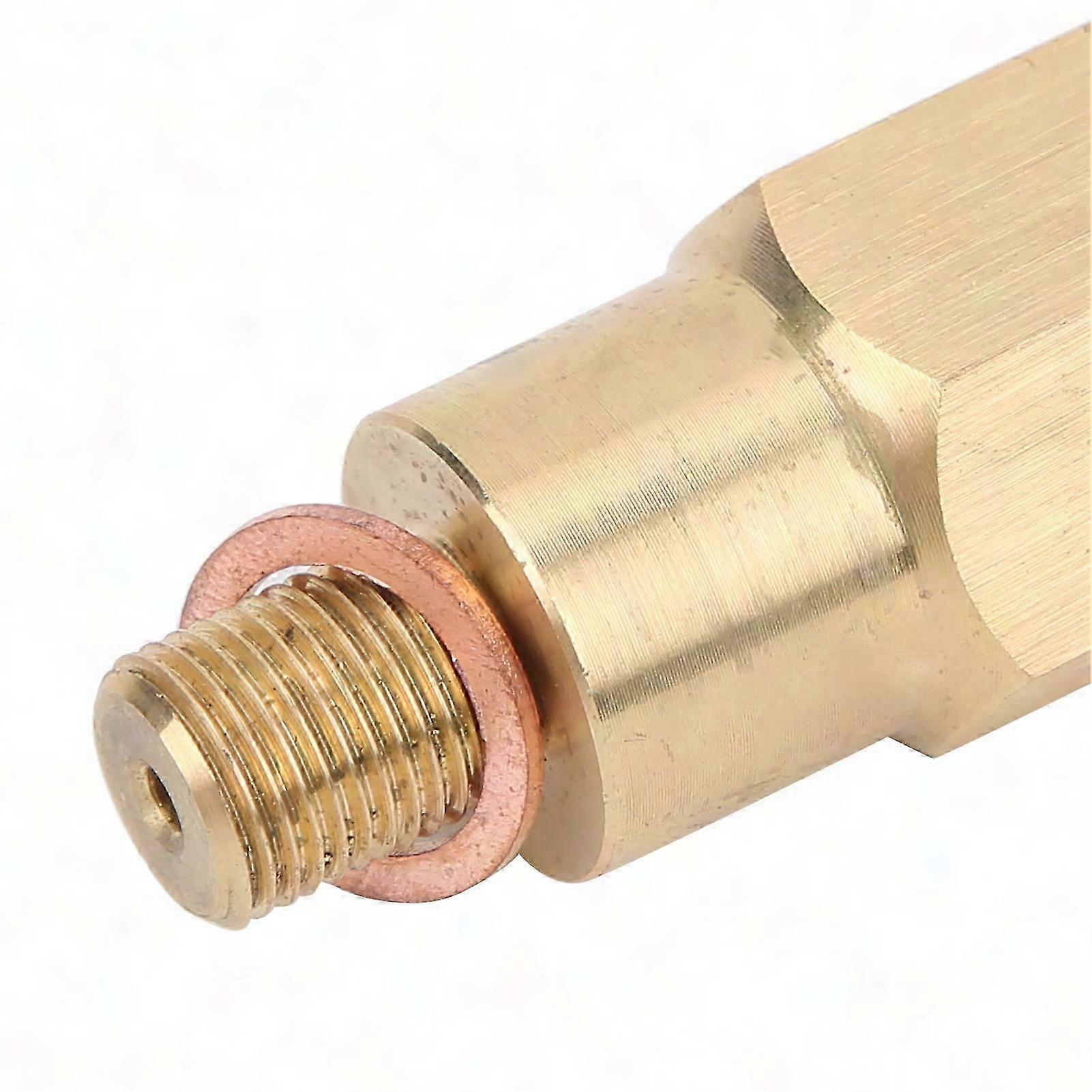 1/8 BSP to 1/8 NPT Oil Pressure Gauge Adapter Sensor with Gasket for Turbo Supply Feed Line