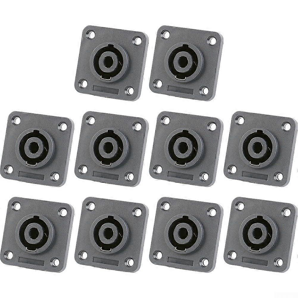 High Signal Transmission 4 Pole Receptacle Connector for Audio Systems, 10 Pack, Durable, Professional Grade