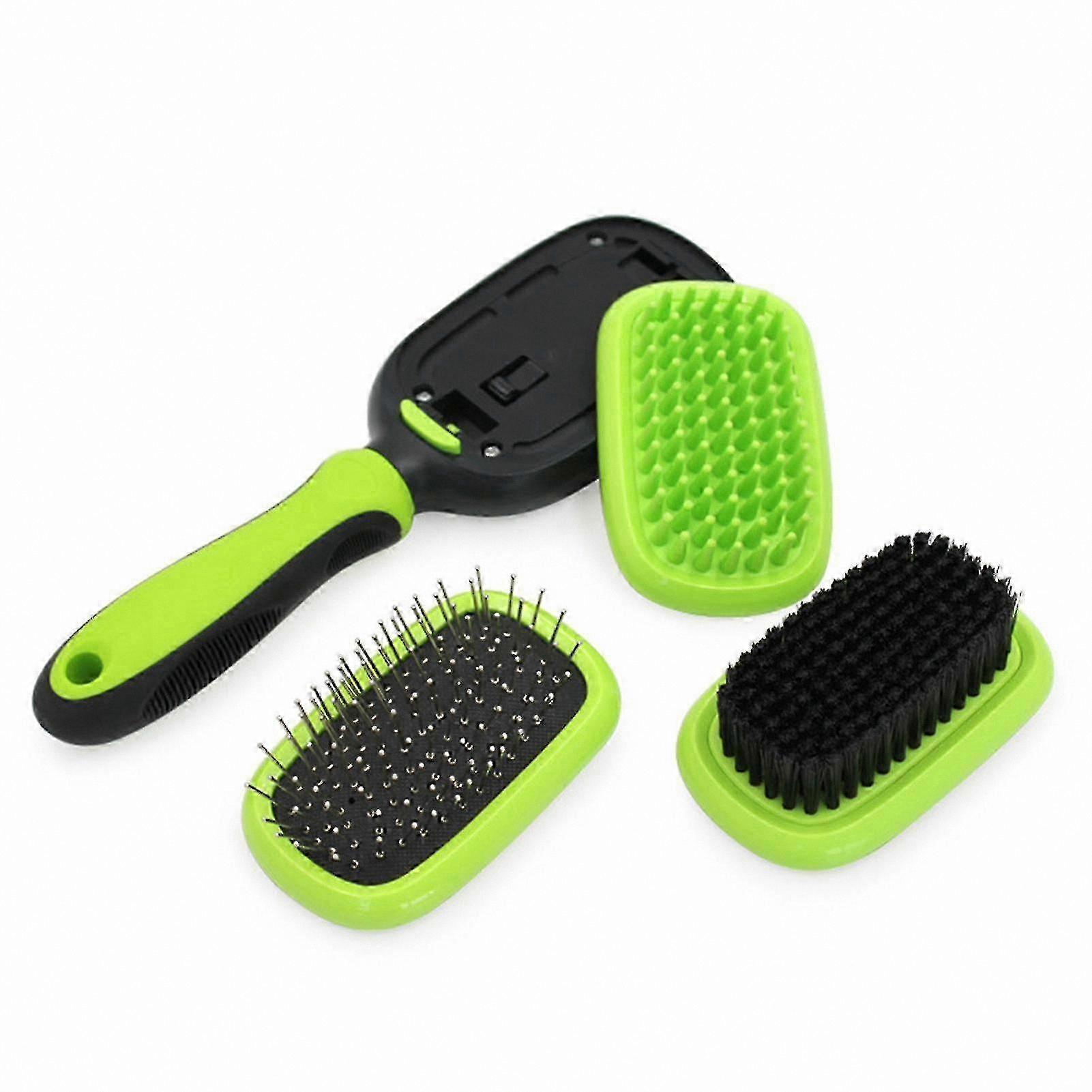 Multipurpose Pet Grooming Kit with 5 Reusable Brushes for Cat Massage & Care
