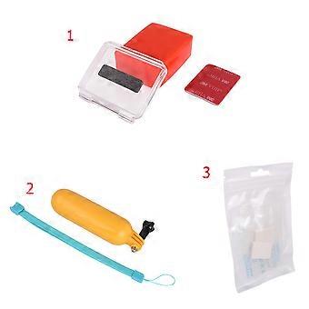 Andoer 3 in 1 Accessories Set Floating Hand Grip Waterproof Backdoor Cover Anti-fog Interts with 3M Sticker Ski Surf for Gopro Hero 3+ 4
