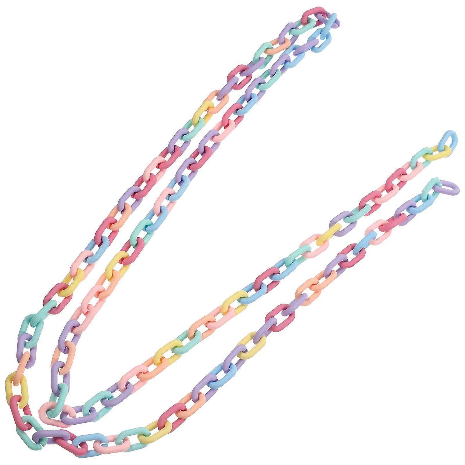 Acrylic Chain for DIY Assorted Color Versatile Use Acrylic Chains for Crafts Accessory