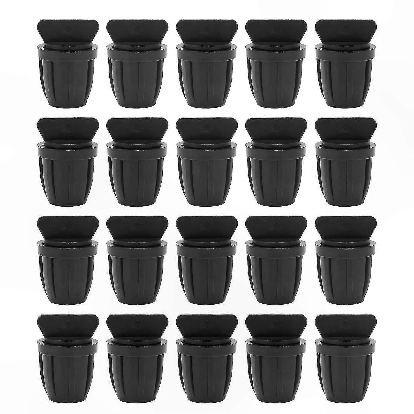 20-Pack 8/11mm Hose End Plug with Lock for Drip Irrigation Systems Barbed Design for Secure Fit