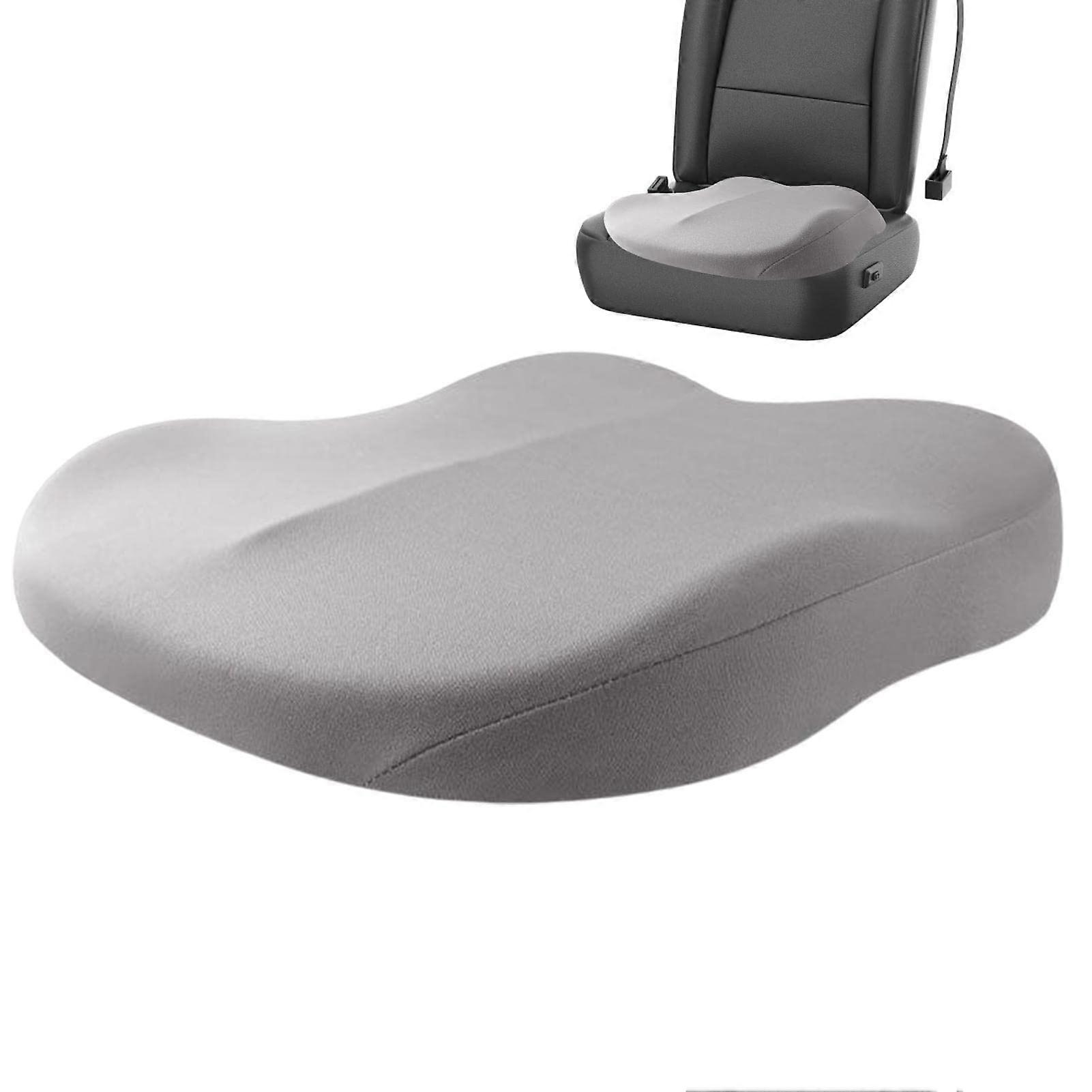 Portable Car Seat Cushions for Driving, Soft Cushion for Height, Black Grey