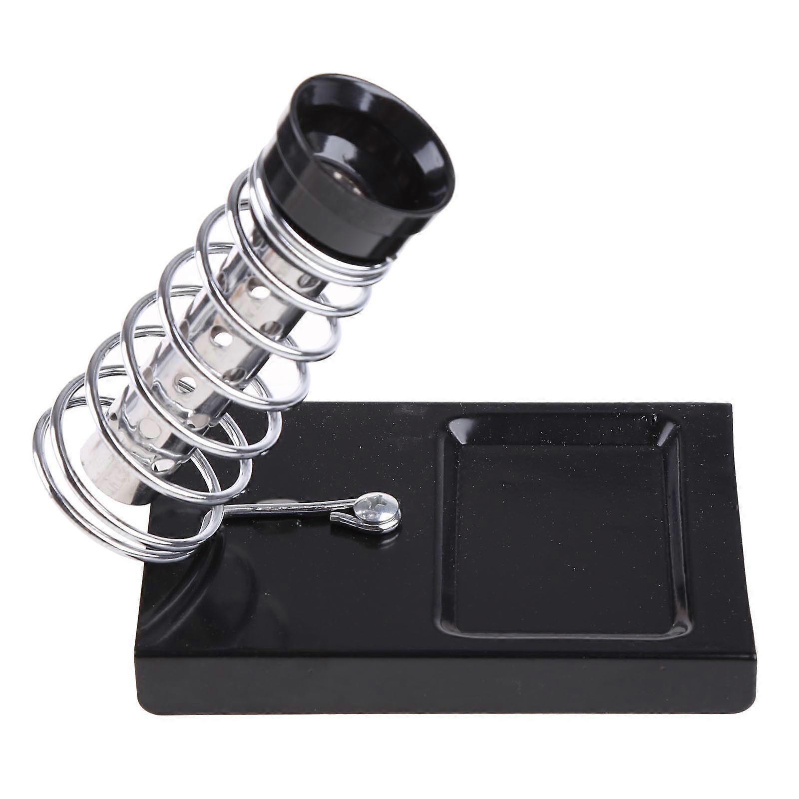 Strong Metal Welding Iron Stand Holder With Anti Slip Rubberized Base Ideal Fit Heatproof Construction Workshop Key Tool Multicolor