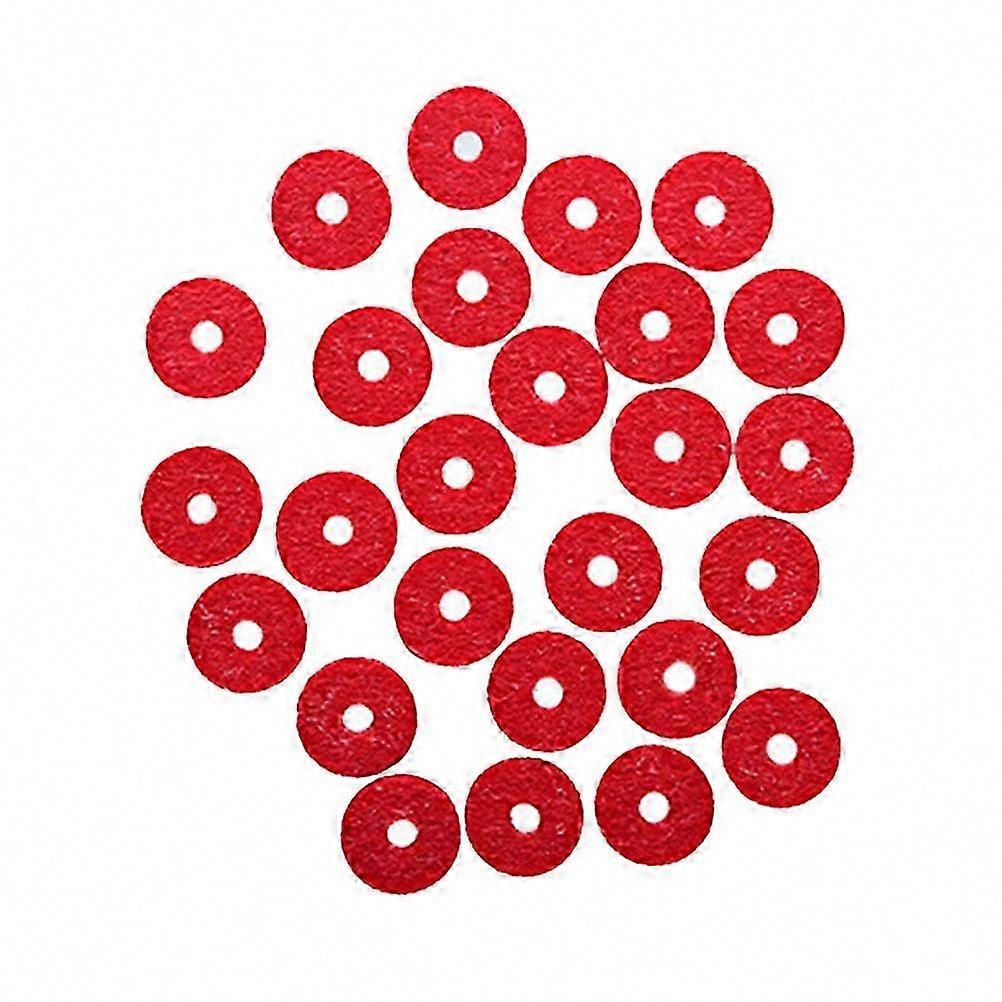 90Pcs Piano Keyboard Felt Front Rail Regulating Punchings Repair Parts (Red)