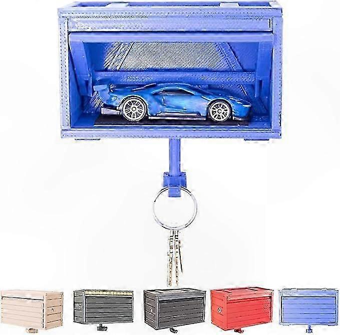 Vintage Car Key Rack with Automatic Door, Adhesive Wall Mount Hook for Home Organization and Storage Solutions