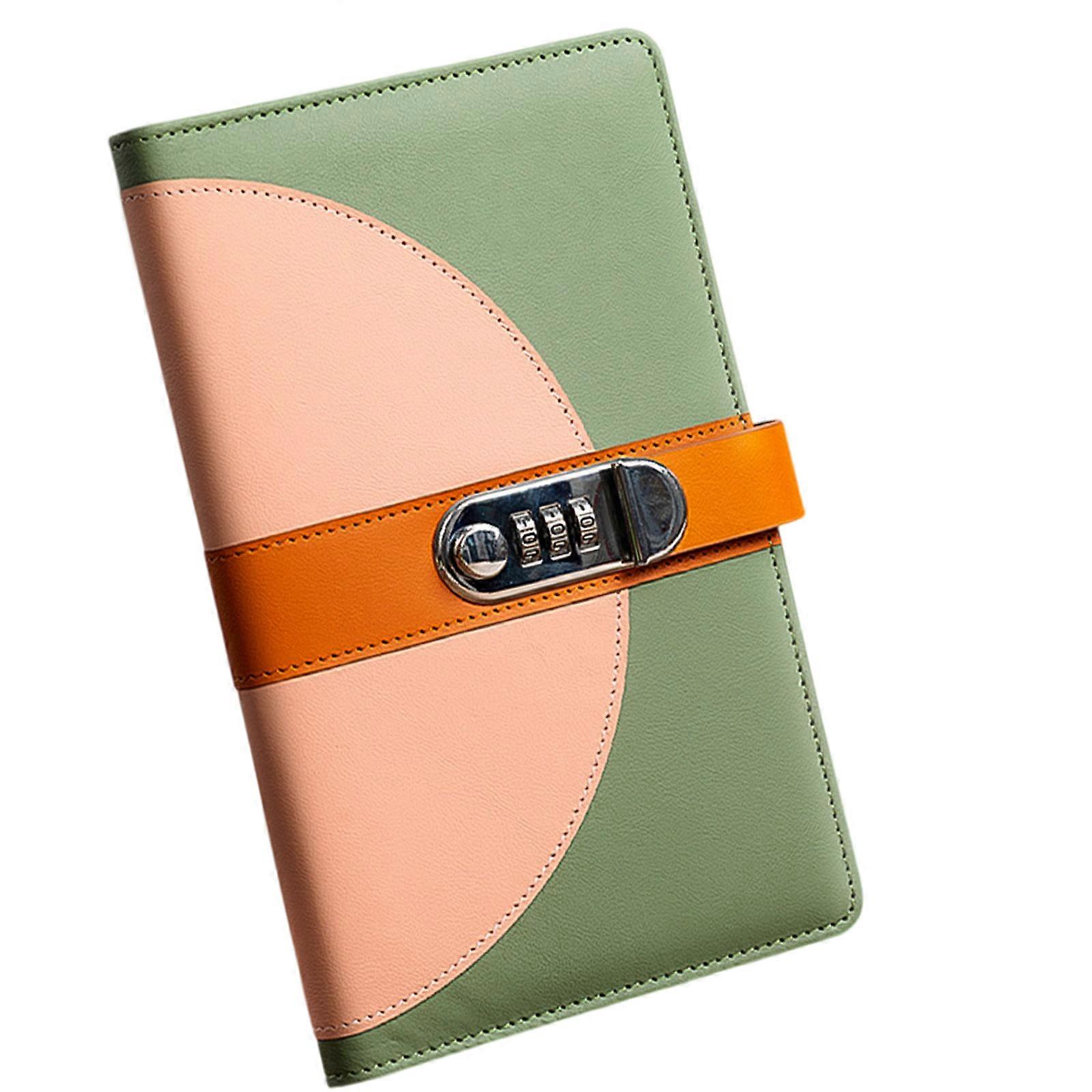 40 Pockets Receipt Collection Book with Combination Lock Small Document Organiser for Cheque Bank Card Money Organiser  pink.