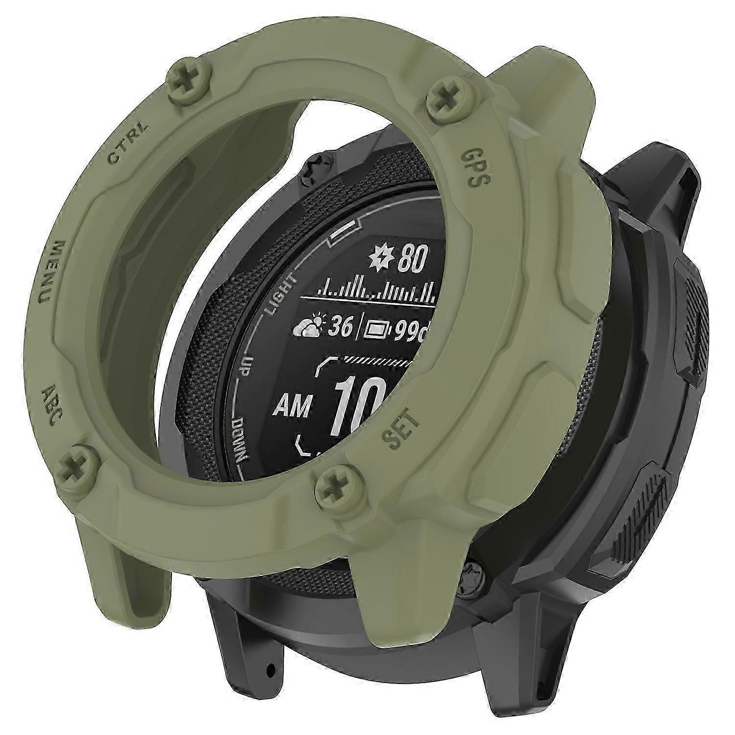 Orange Quick-Release TPU Case Cover for Garmin Instinct 2X with Anti-Fall Protection