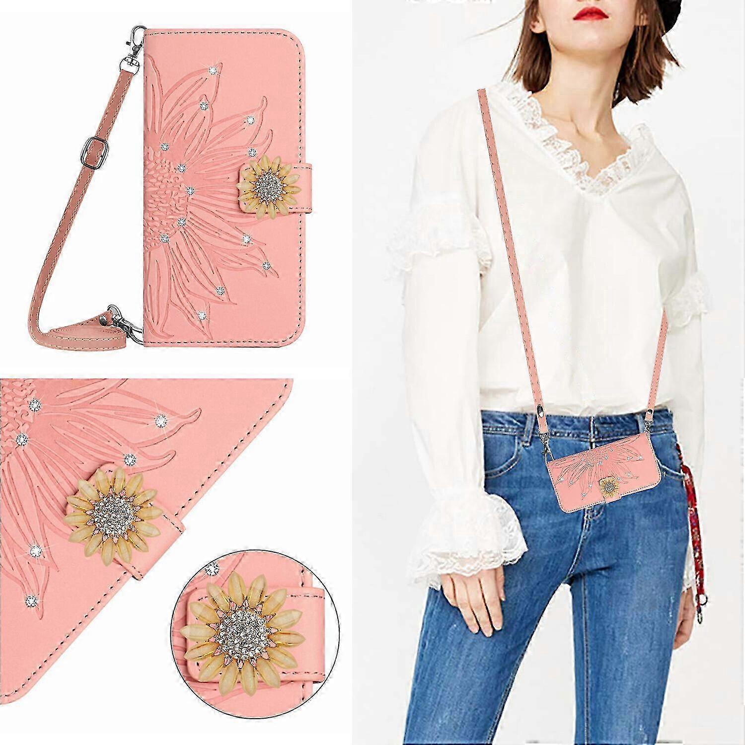 Case for Samsung Galaxy S9 Plus Sunflower Leather Adjustable Wallet...