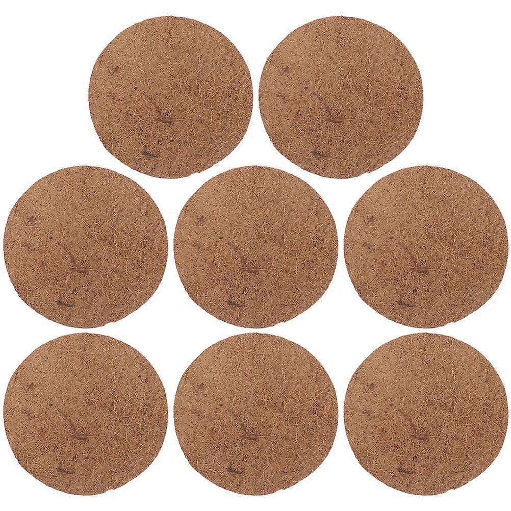 8Pcs Natural Coconut Fiber Bird Nesting Mat Bird Breeding Nest Mat for Pigeons Quails