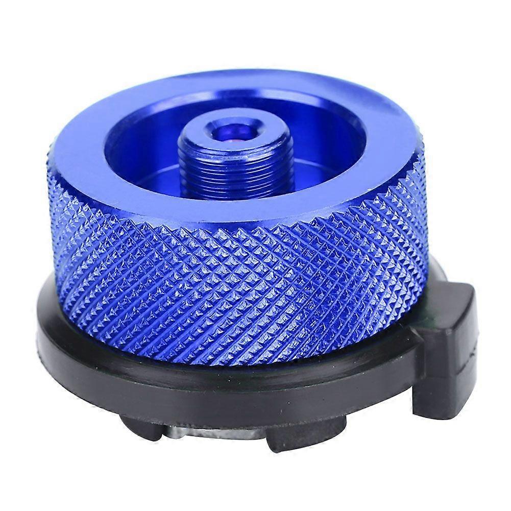 Outdoor Stove Burners Adaptor Input Screw Type Converter Connector Valve Gas Tank Adapter Blue