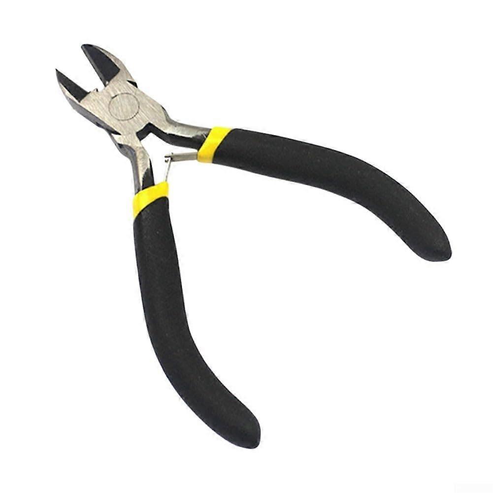 Jewelry For Precision Pliers Bent Flat Nose Side Round End Cut For Small Parts Crafting With Ergonomic Handle Model D