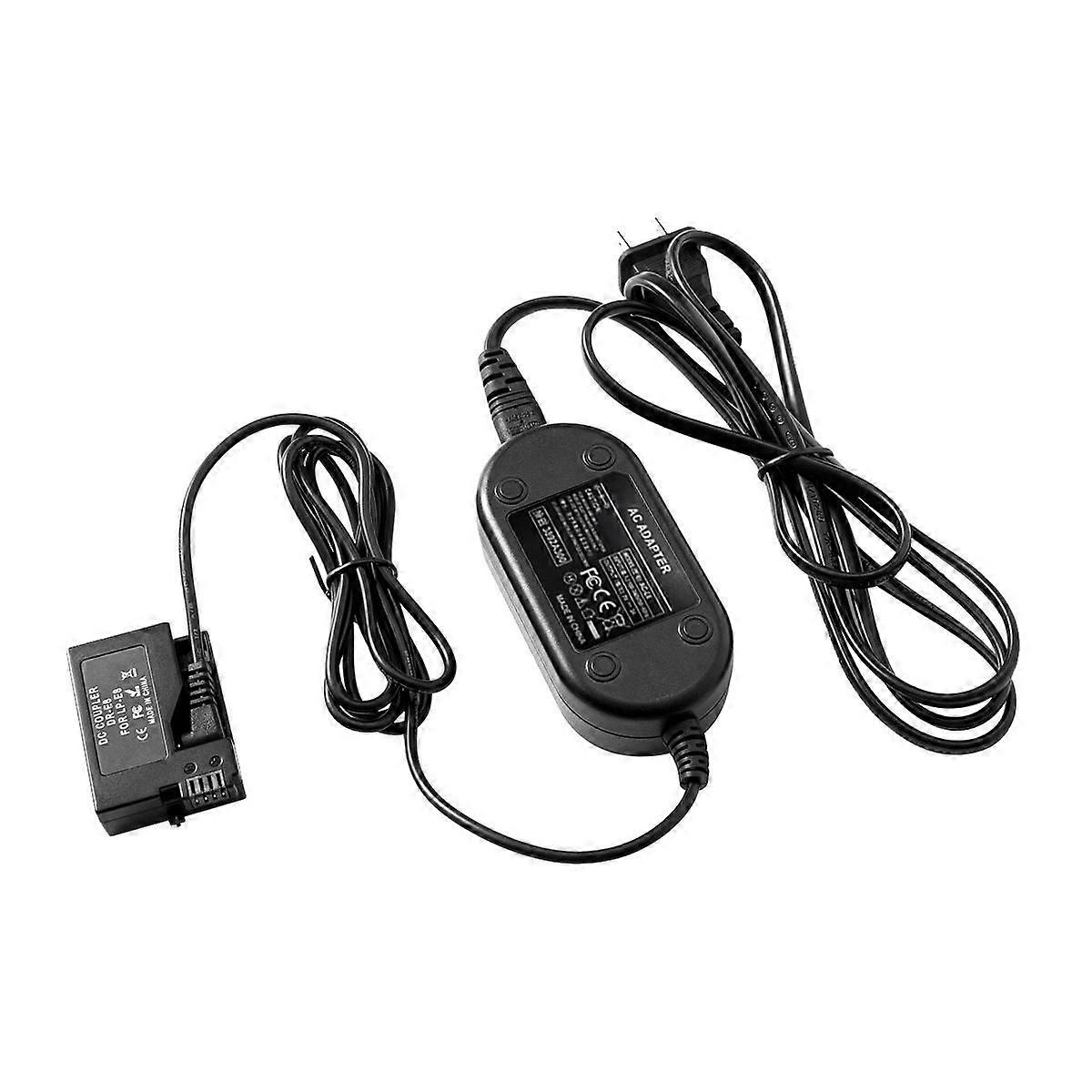 LP-E8 Dummy Battery Coupler for 550D 600D 650D 700D Kiss X7I X6 X5 X4 Rebel T5I T4I T3I T2I US Plug