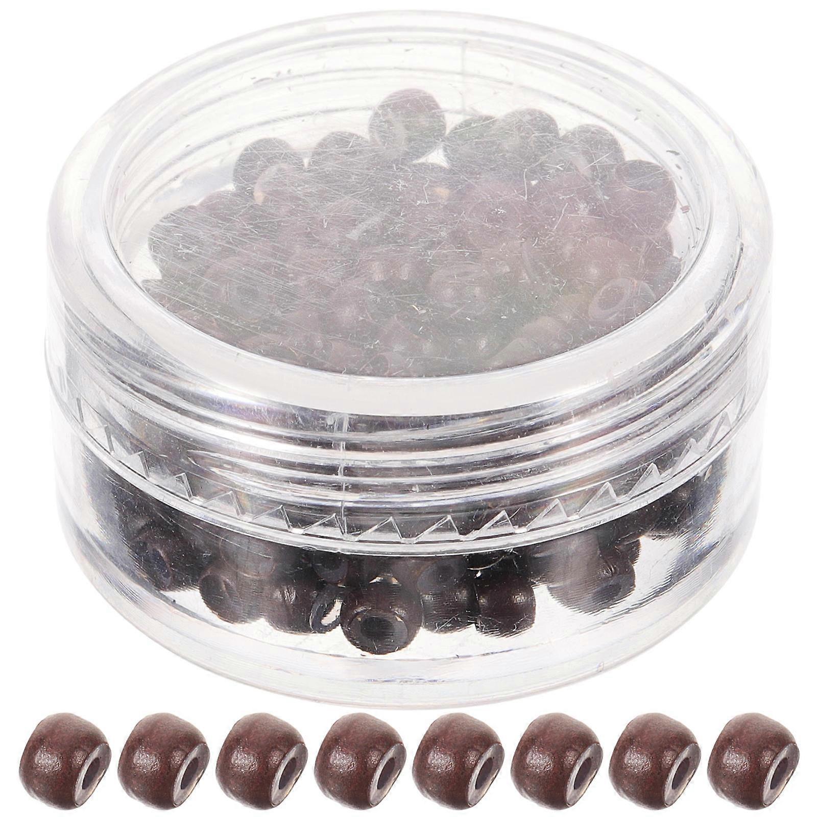 Hair Extension Beads for DIY Making 1 Box Silicone Hair Beads