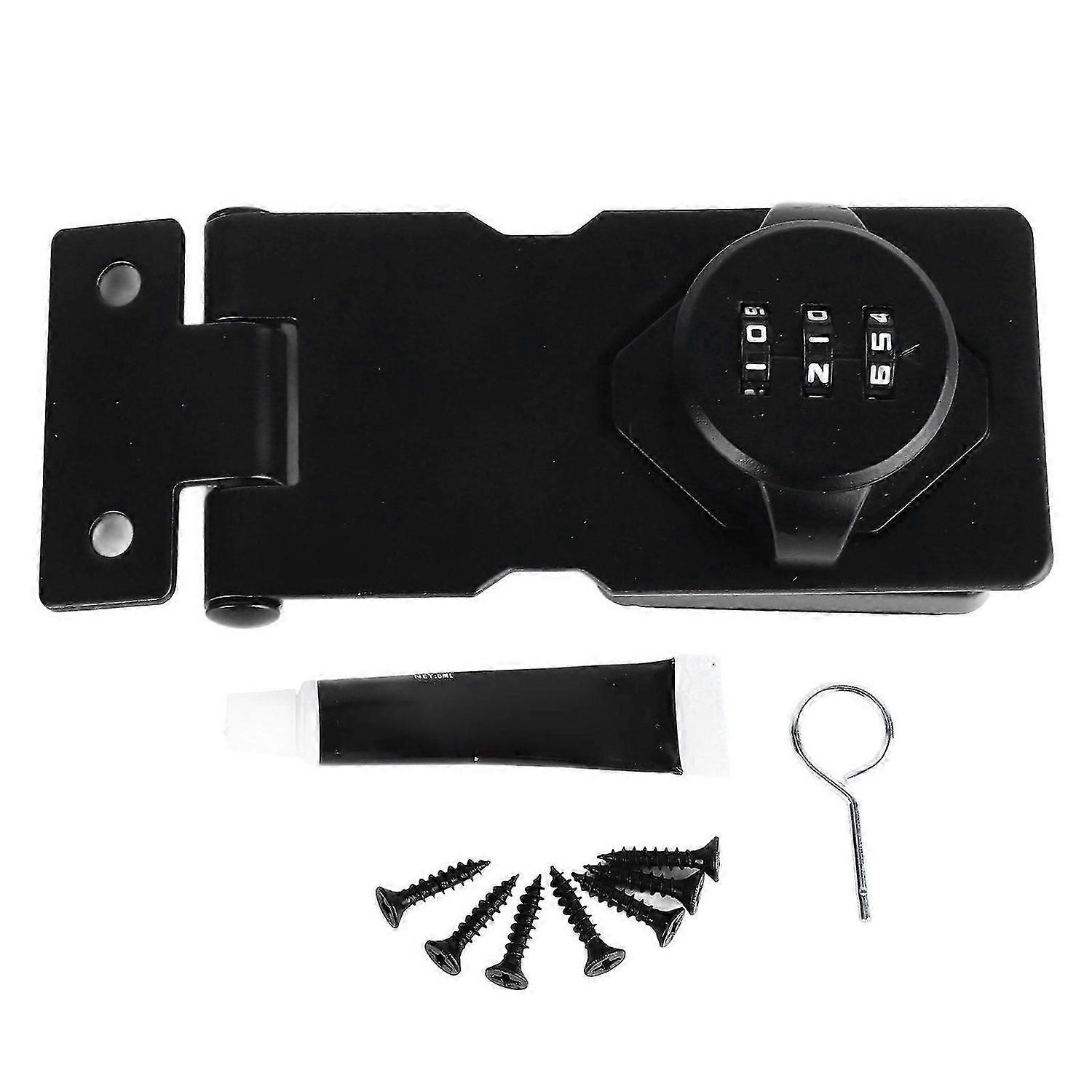 High quality 3.5 inch combination lock punch-free refrigerator lock double door