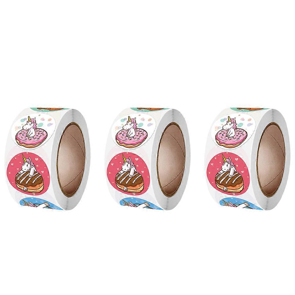 Reward Stickers Paper 3 Rolls for Multipurpose Use