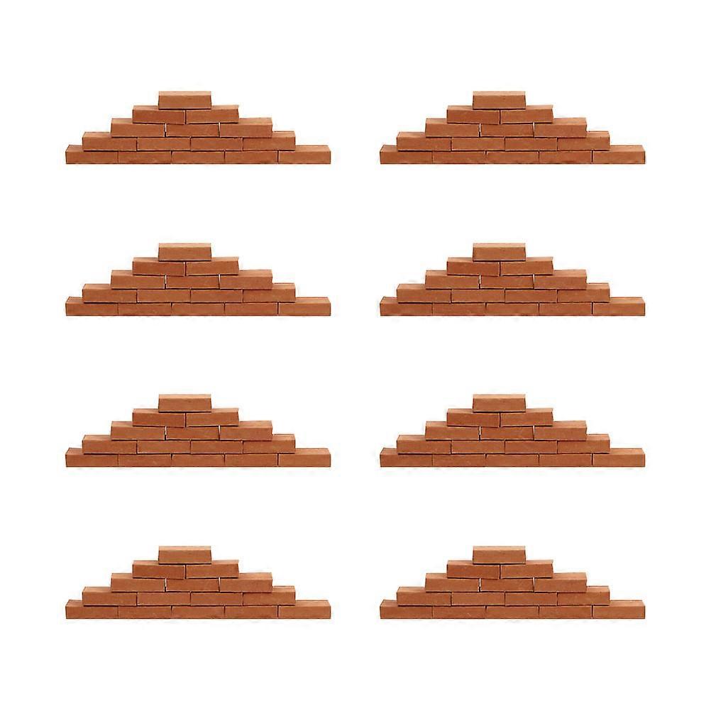 Mini Brick Sand Table Brick for DIY 100Pcs Brown Clay Clay Models