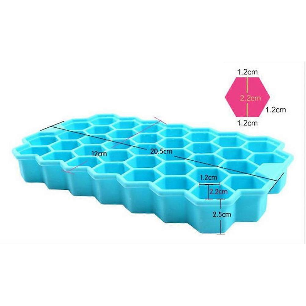 DIY Honeycomb Ice Lattice Mold for Ice Making Silicone Tool with Cover