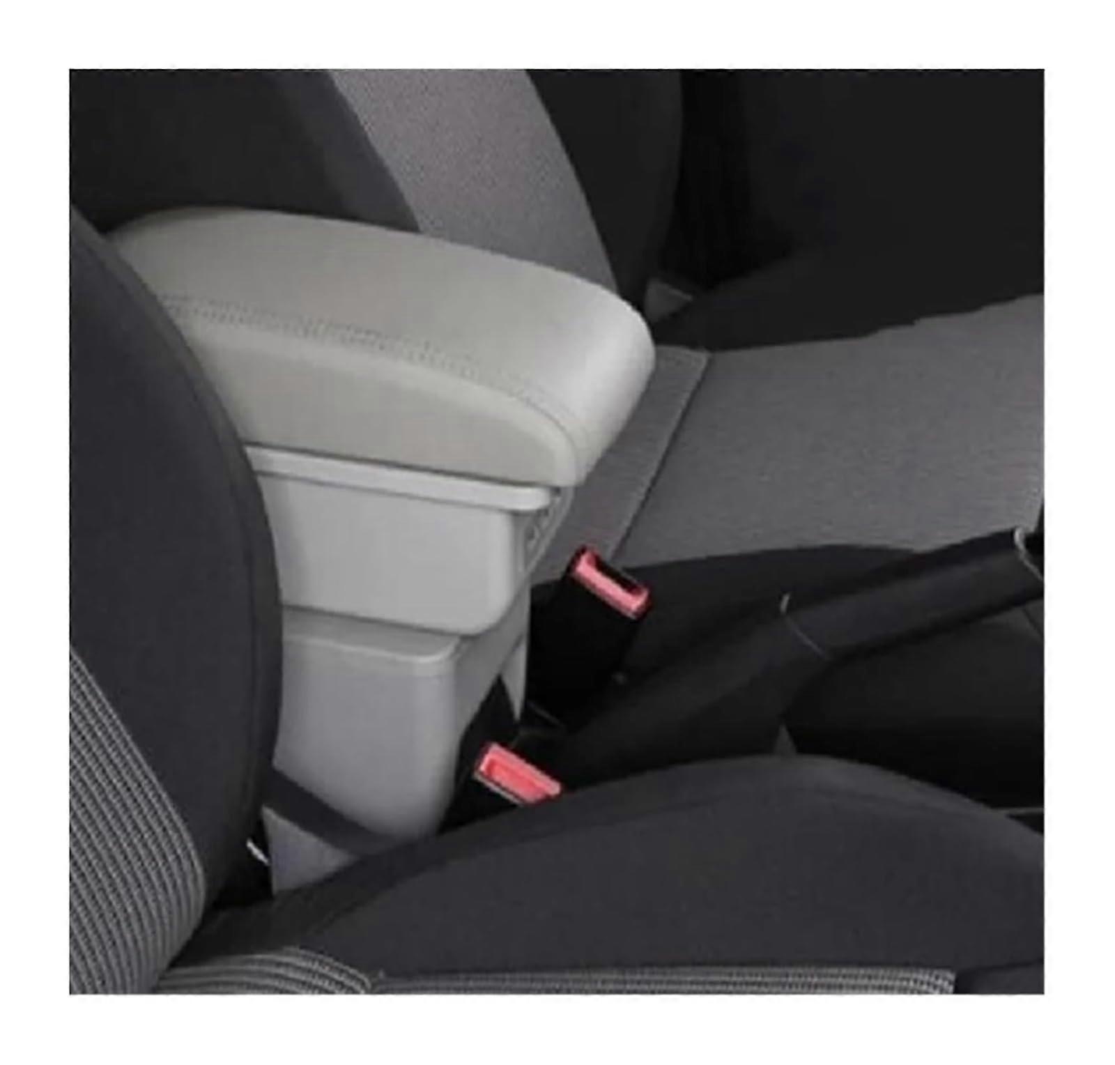 Storage Box For Renault Megane II Car Armrest Center Console USB Storage Box B Style Gray 3 USB
