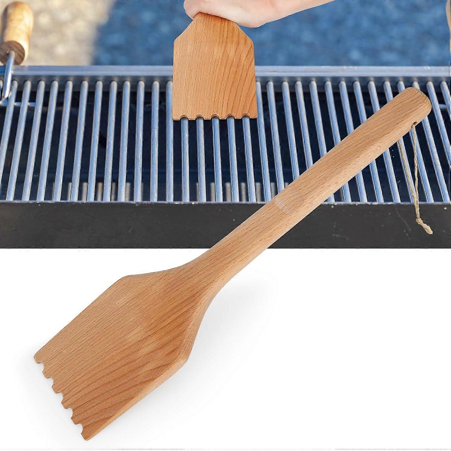 Wood Grill Scraper,Grill Scraper for Outdoor,Wooden Grill Scraper