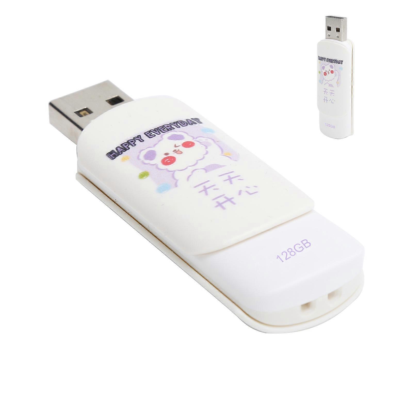 128GB USB 2.0 Slide Cover U Disk Pen Drive Fast Data Storage